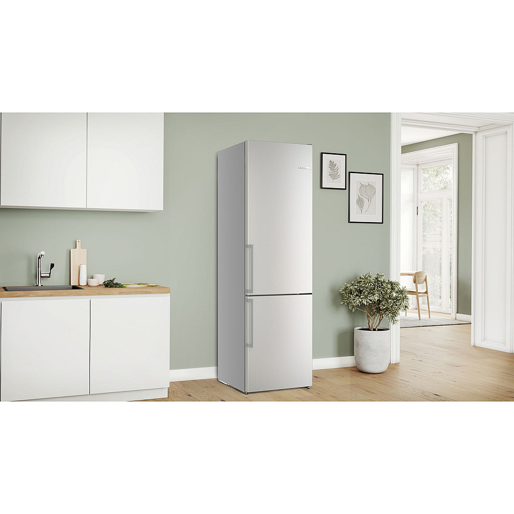 Frittstående Kjøleskap/Fryser Bosch Serie 6 KGN39AIAU Rustfri med LED-Belysning