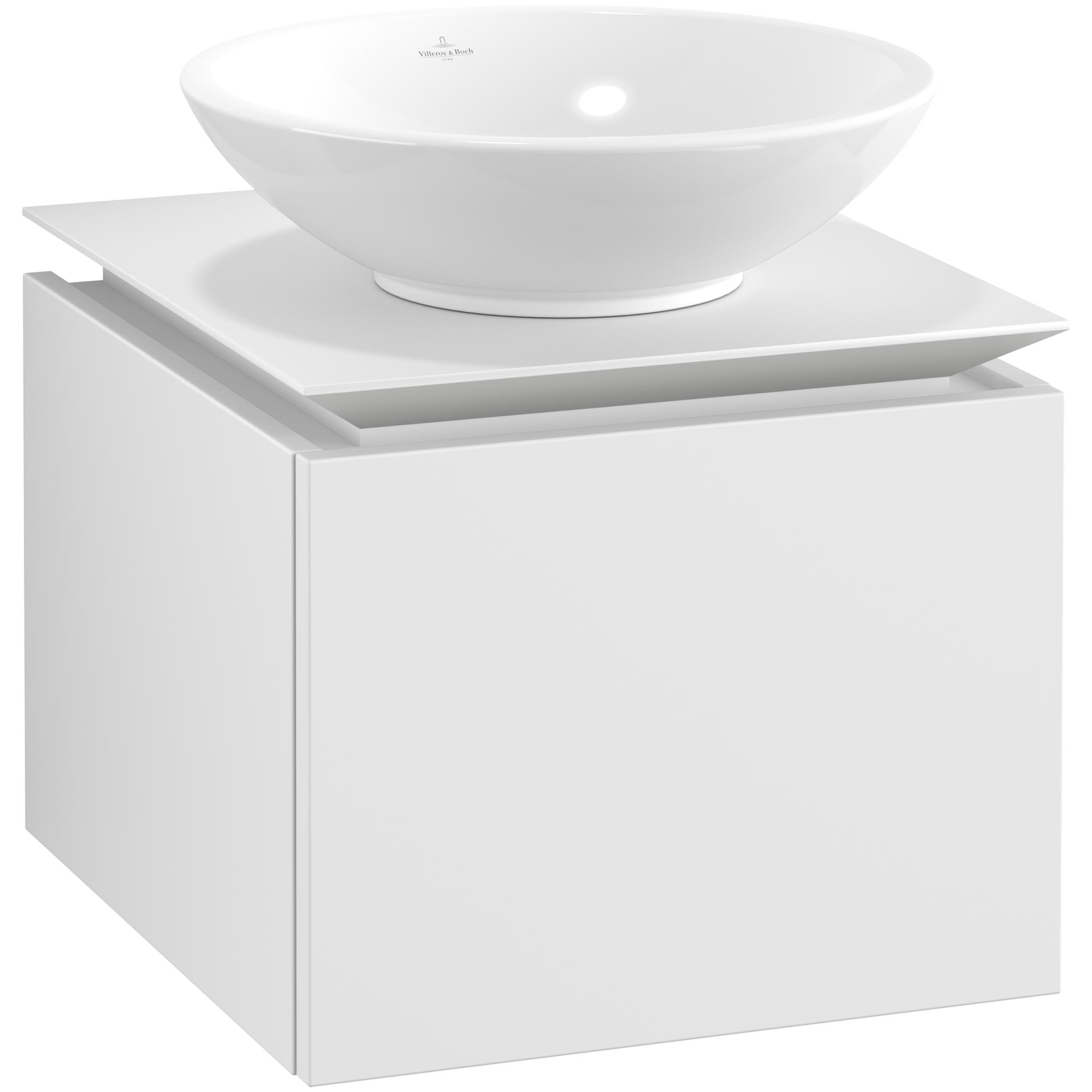 Tvättställsskåp Villeroy & Boch Legato Kompakt 450 med 1 Låda för Ytmonterat Tvättställ | badrum - badrumsmobler - tvattstallsskap-och-kommod | KakelKungen