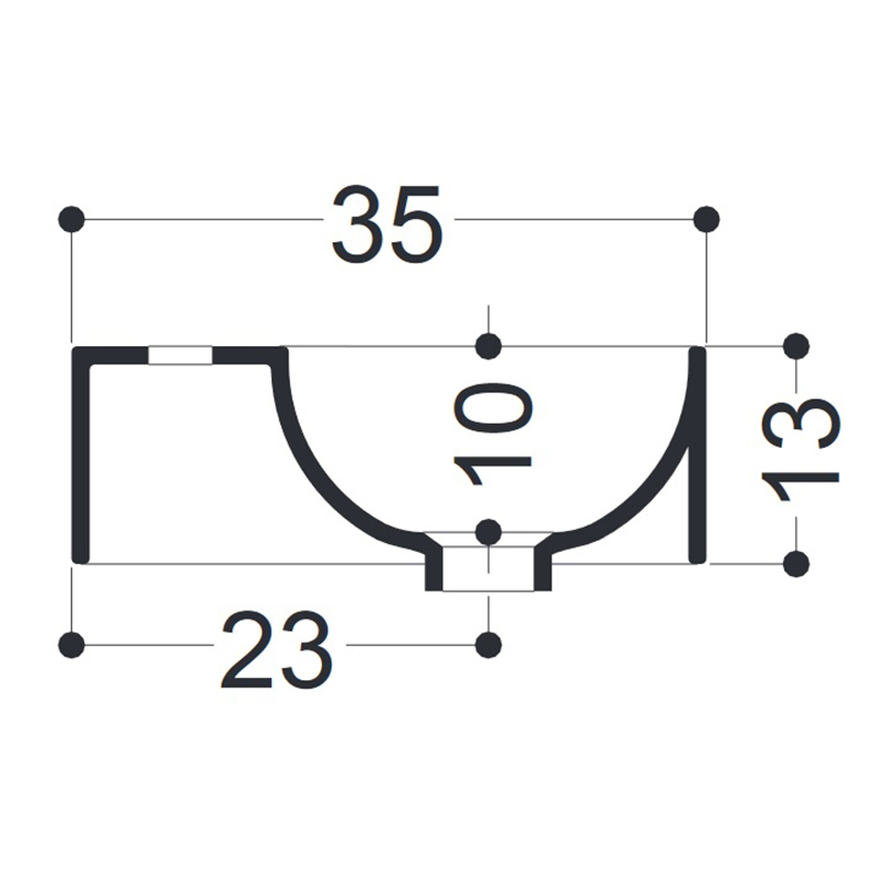 Servant Lavabo Axa Corner 425 mm