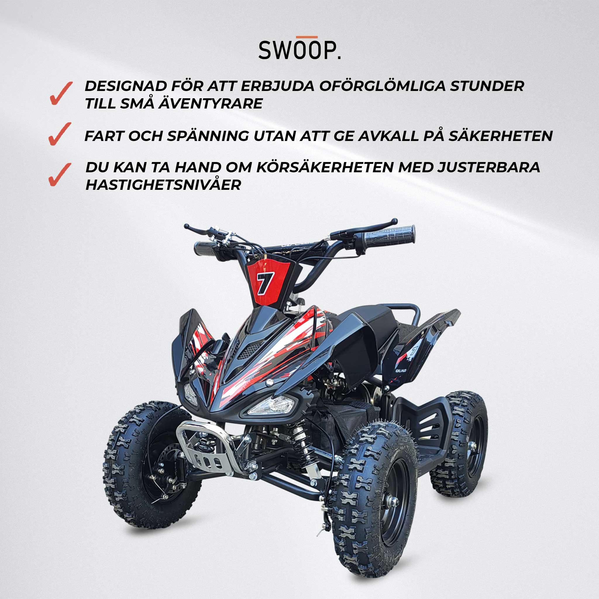 Firehjuling Swoop Adventurer 1000W Elektrisk