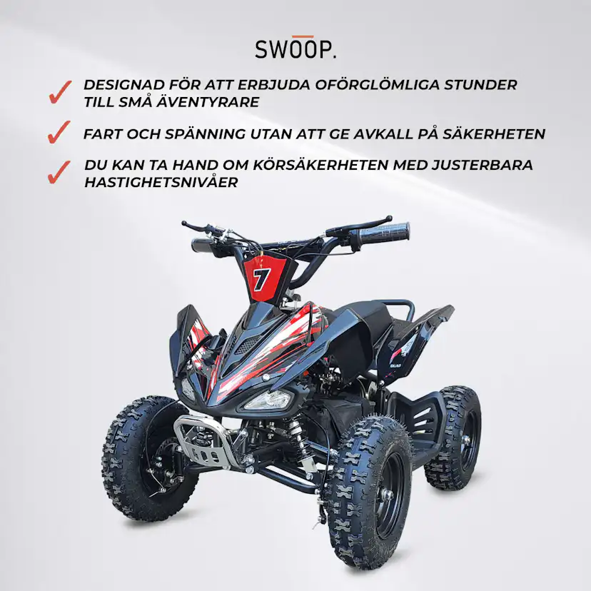 Firehjuling Swoop Adventurer 1000W Elektrisk