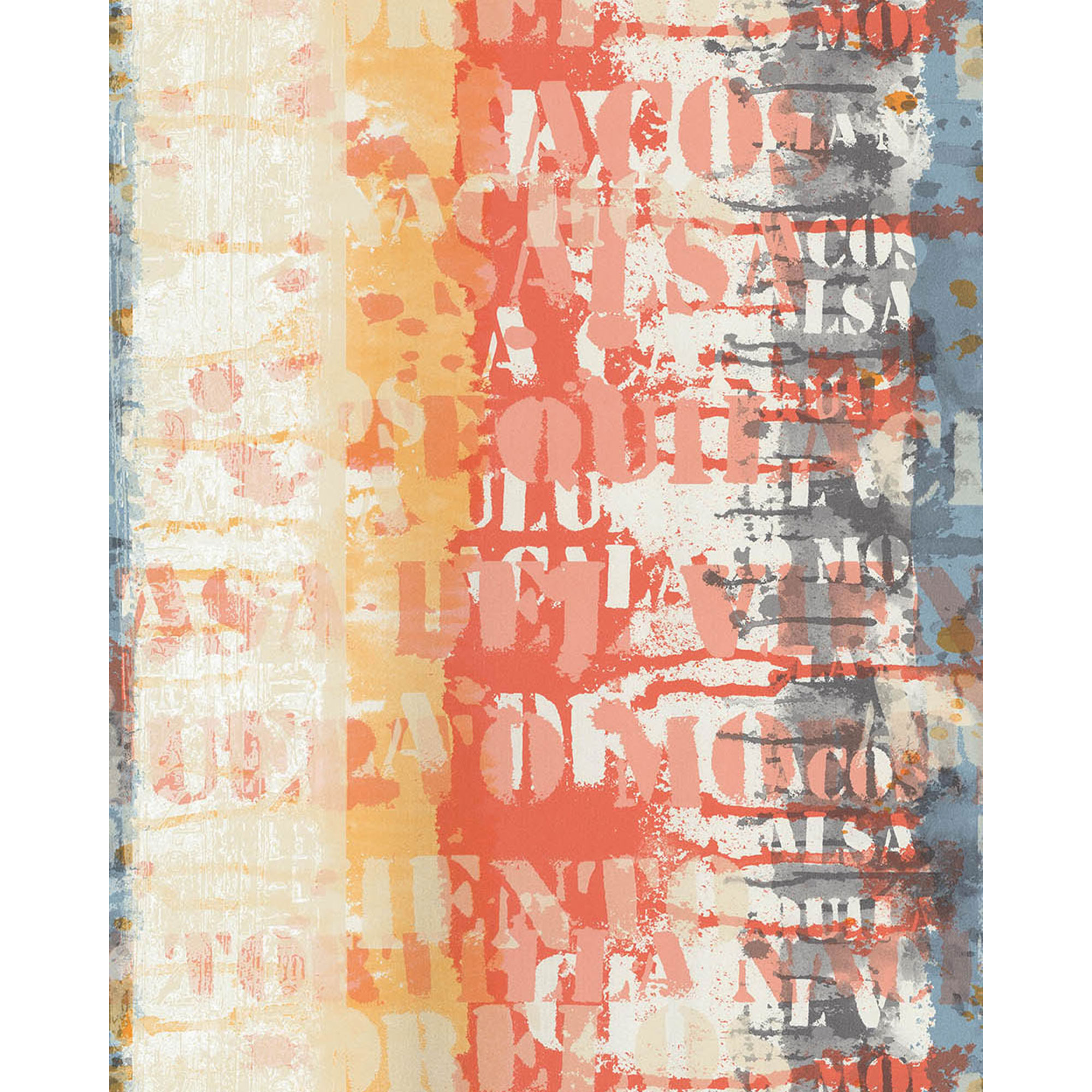 Tapet Lut&eacute;ce Grafitis Rouge Gris 11200810