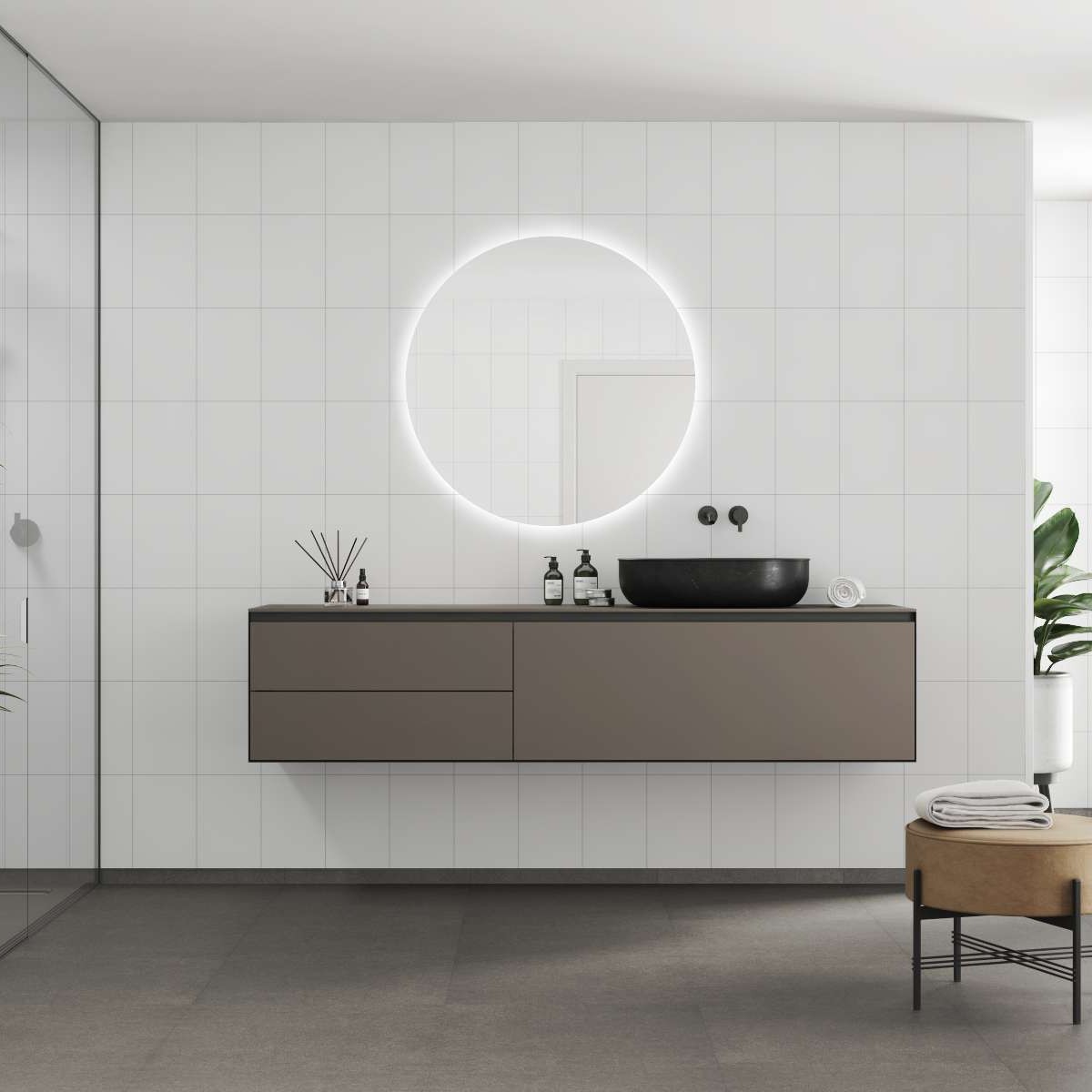 Baderomspanel Fibo 2094-M2030 S White