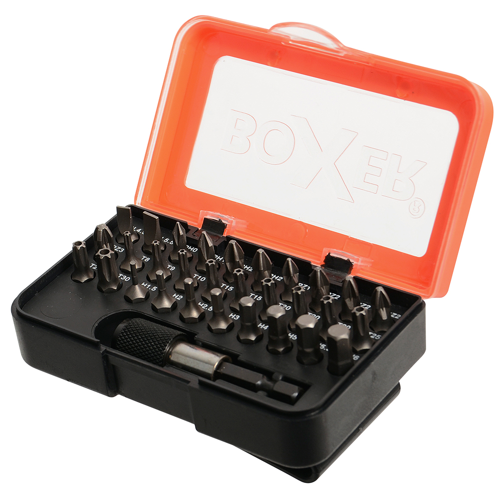 Bitssett Boxer 31-deler S2-Stål