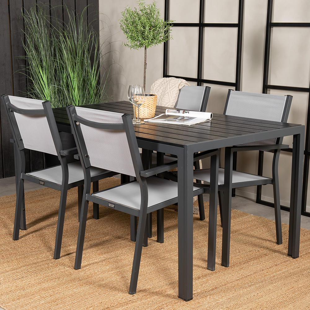 Spisegruppe Venture Home Bront 150 med 4 Copacabana Lenestoler