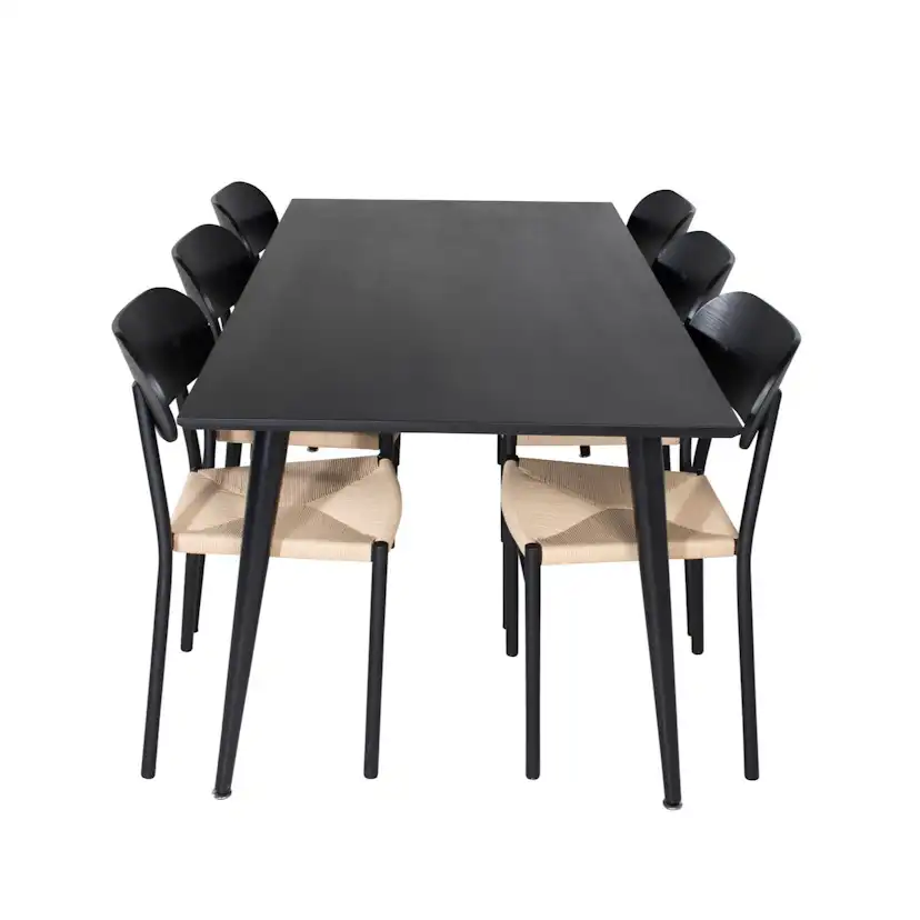 Spisegruppe Venture Home Dipp med 6stk Polly Stoler