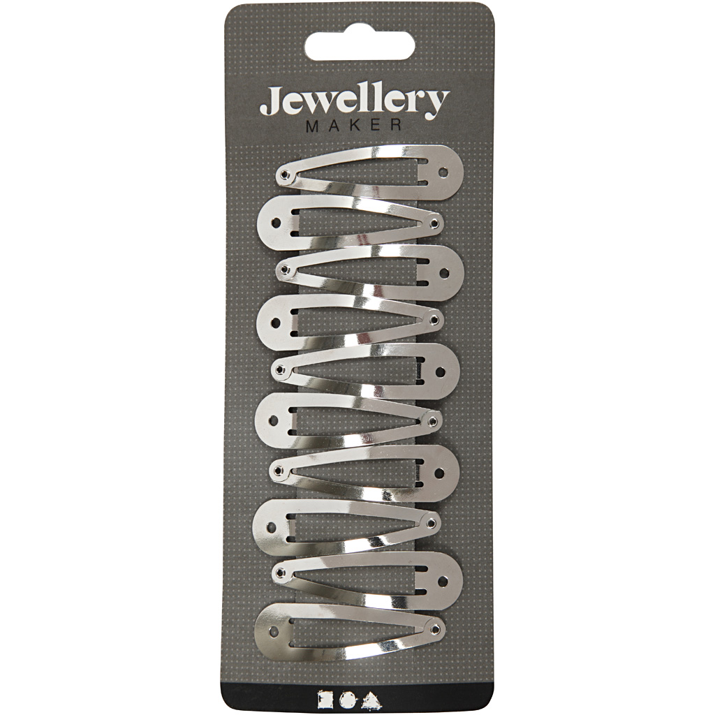 Hårspenne Creativ Company Forsølvet 45x14 mm 1 Pk