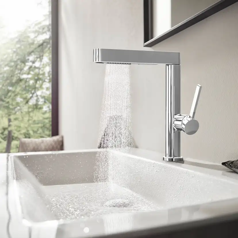 Servantbatteri Hansgrohe Finoris 230 med Uttrekkbar Hånddusj 2jet