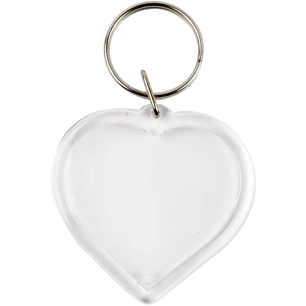 Nøkkelring Creativ Company Berlocker Hjerte Str 40x40 mm 25 Stk/1 Pk