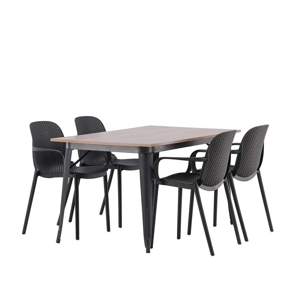 Spisegruppe Venture Home Tempe med 4 Baltimore Stoler