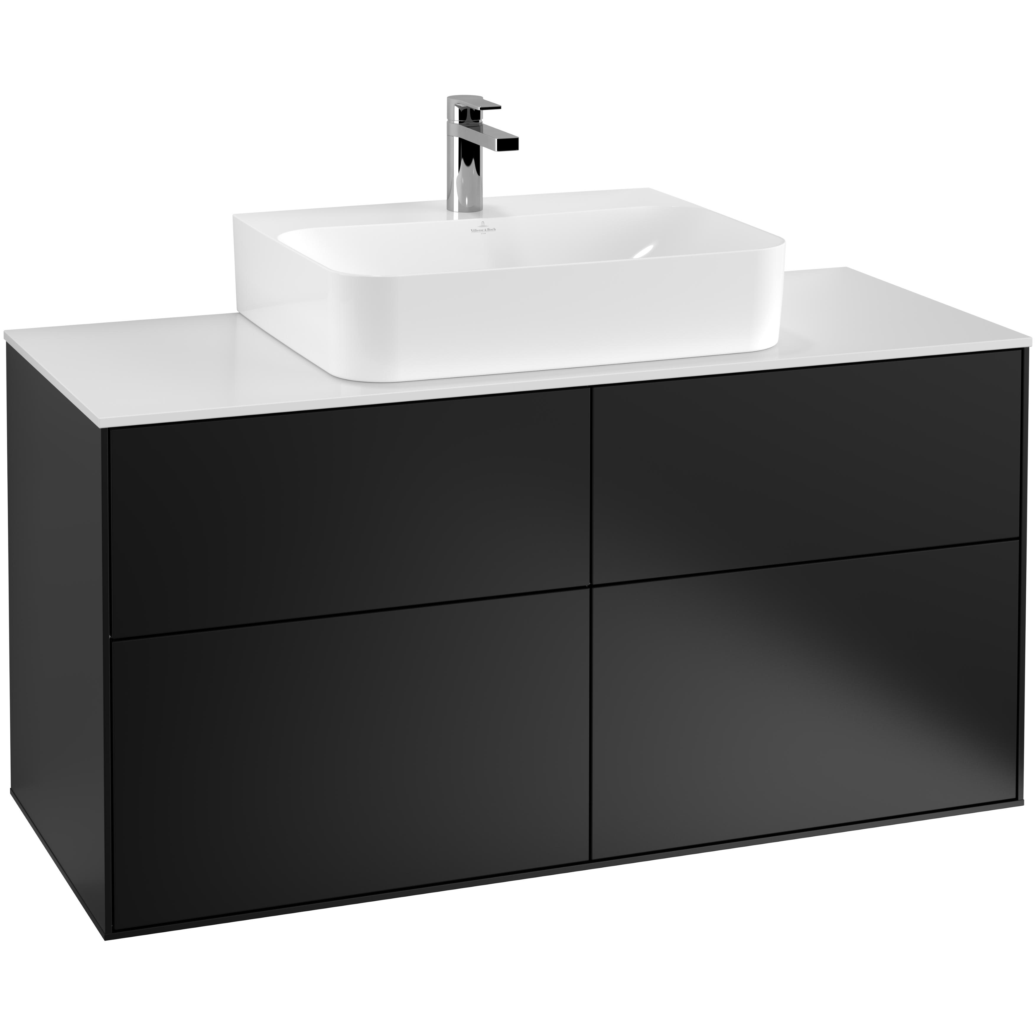 Tvättställsskåp Villeroy & Boch Finion med 4 Lådor och Bänkskiva för Centrerat Tvättställ