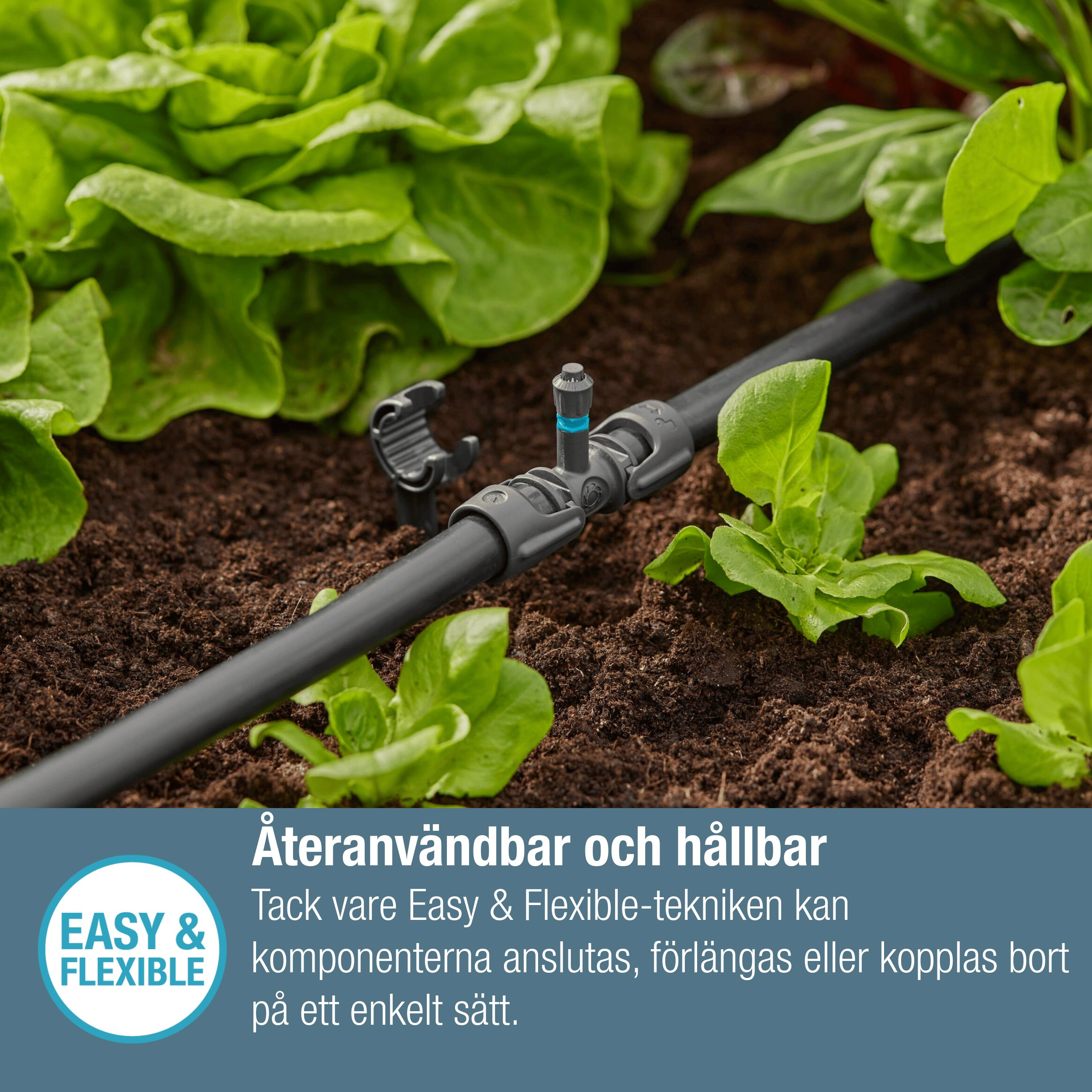 T-kobling Gardena Micro-Drip med Sprøytefeste 13 mm (1/2")