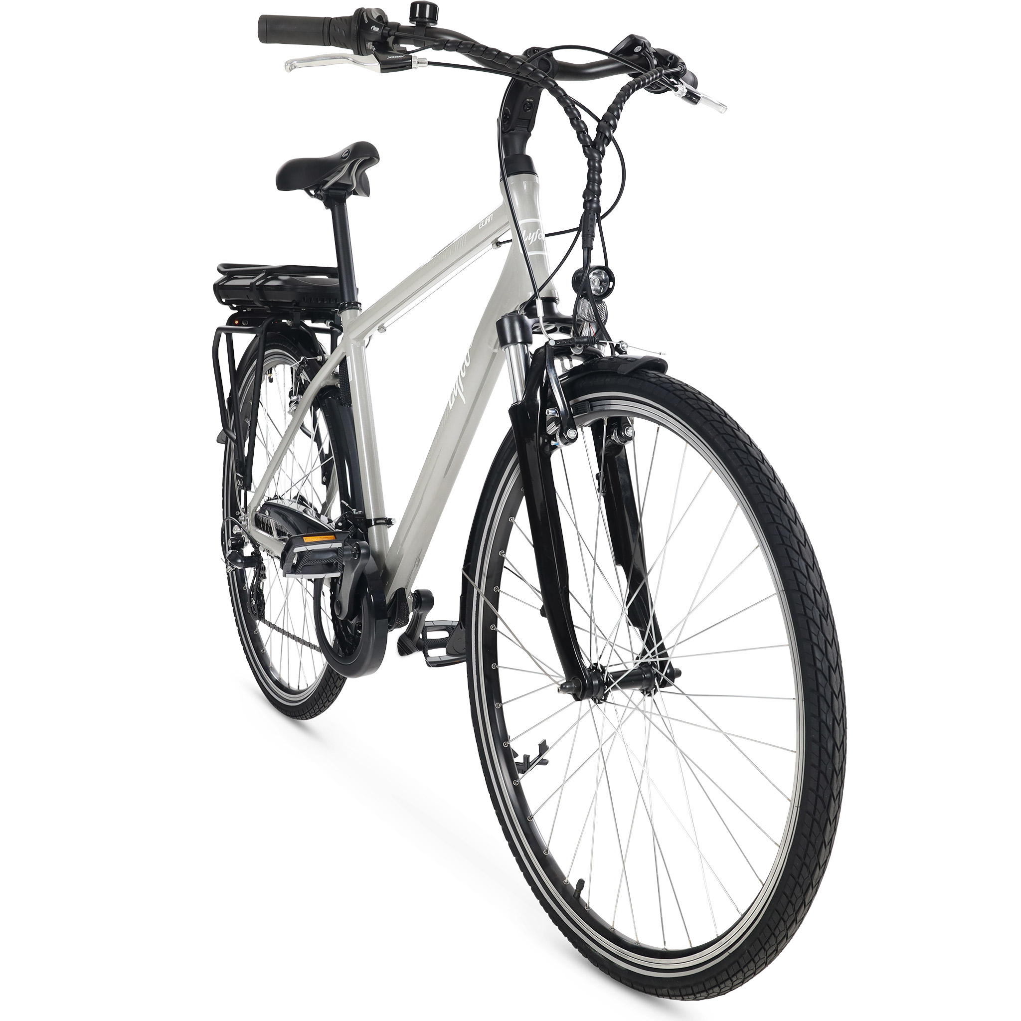 Elsykkel Lyfco Herre 28" - Elian 10,4 Ah Sølv