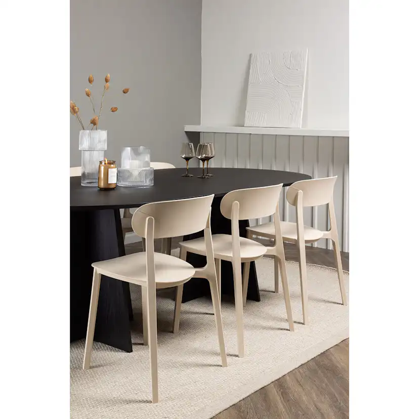 Spisegruppe Venture Home Bootcut Oval med 6 stk Åstol