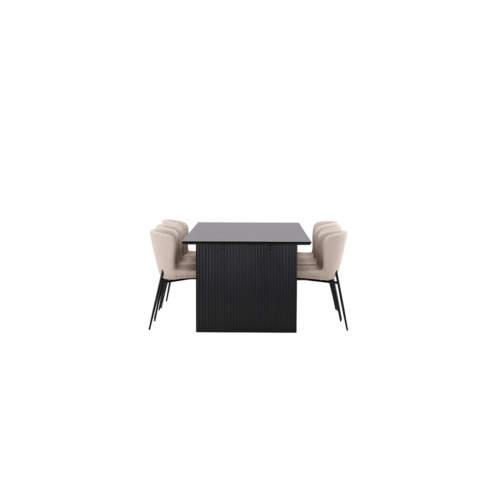Spisegruppe Venture Home Vail med 6 Modesto Stoler