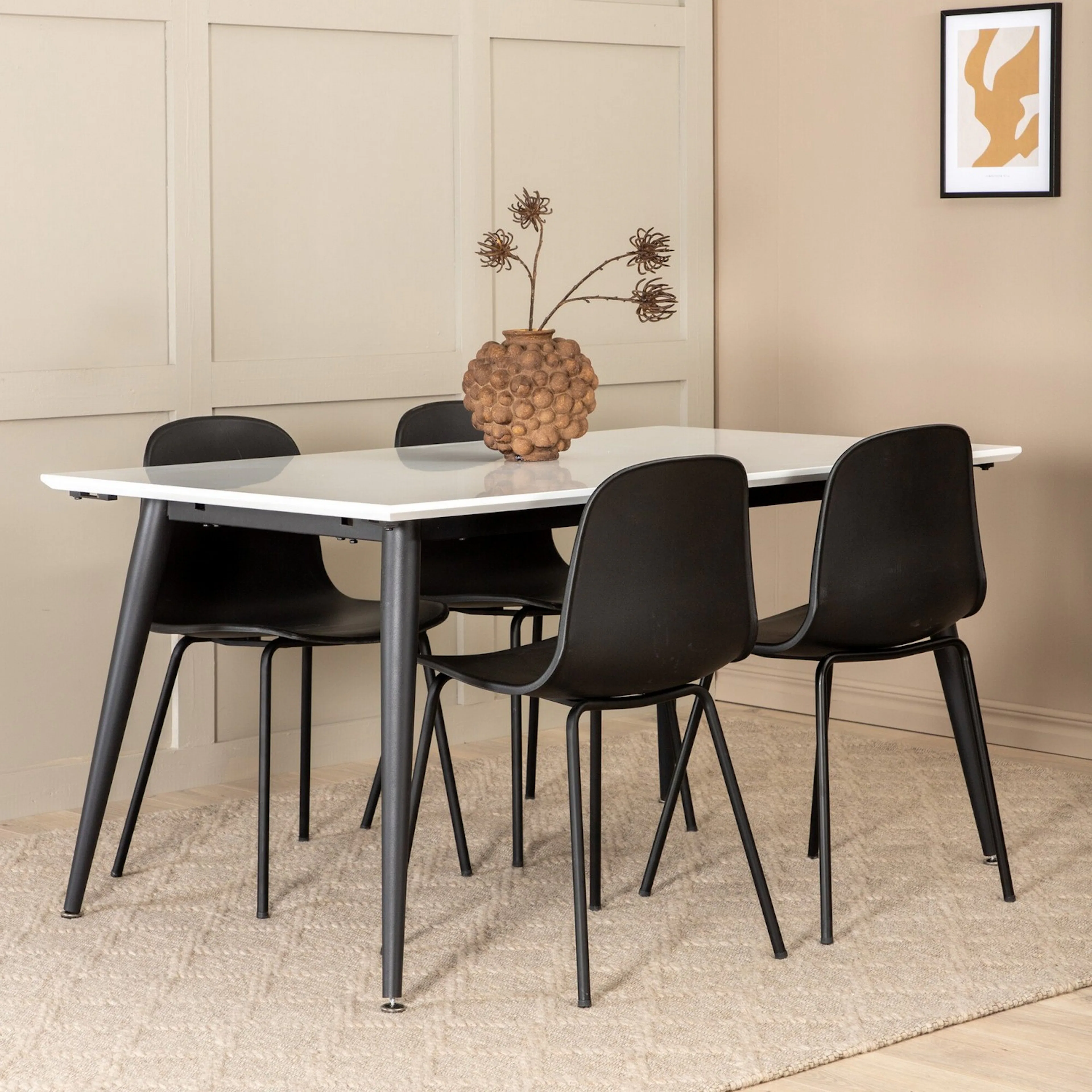 Spisegruppe Venture Home Jolie med 4 Ardi Stoler