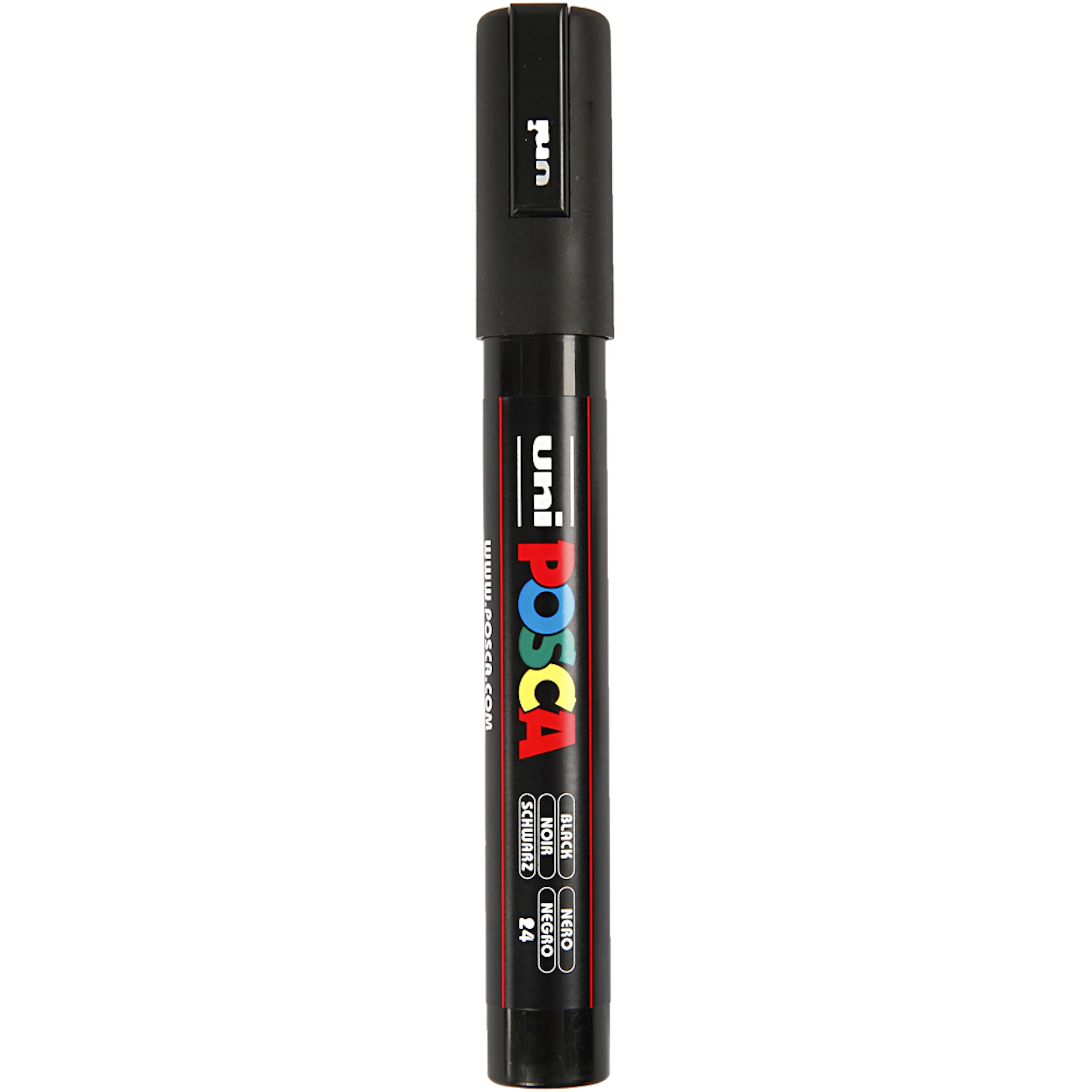 Posca Marker , svart, nr. PC-5M, spets 2,5 mm, 1 st. Svart