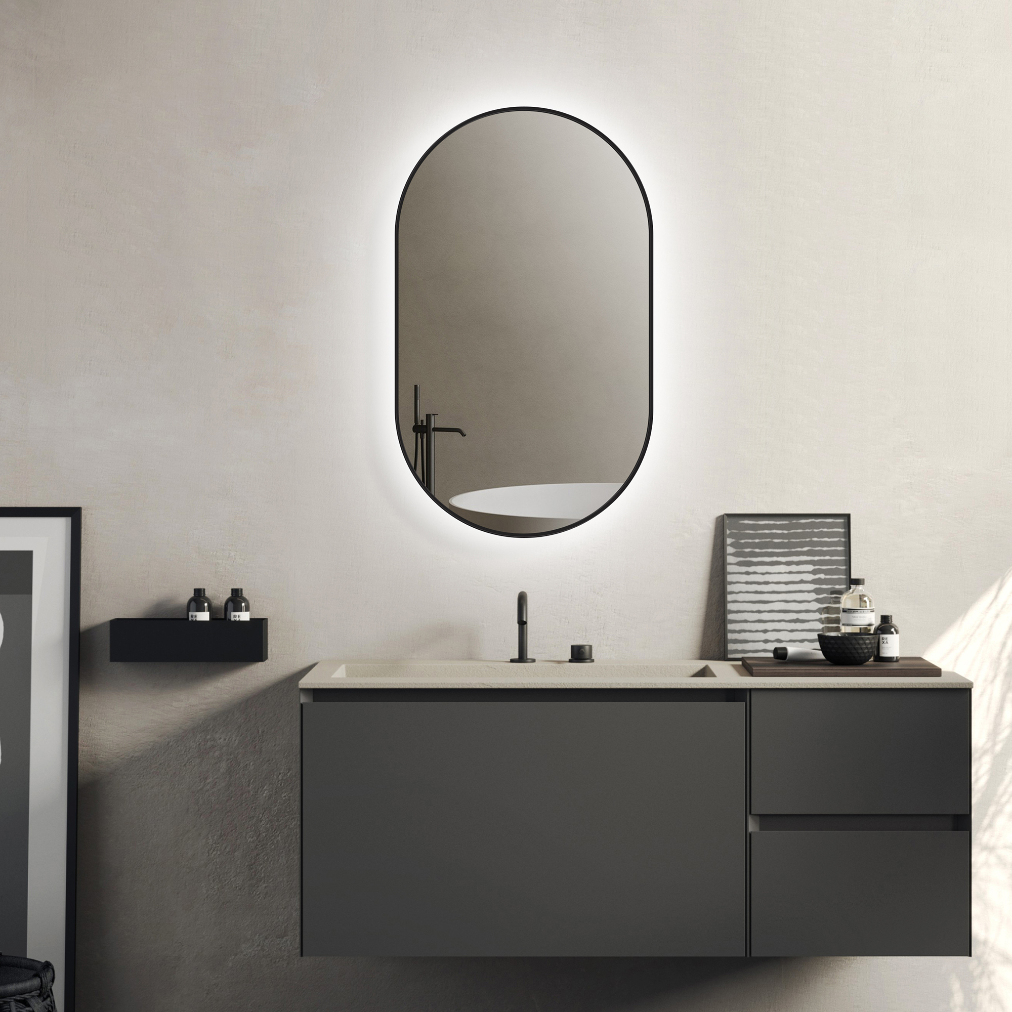 Spegel Bathlife N&ouml;ja med LED Belysning