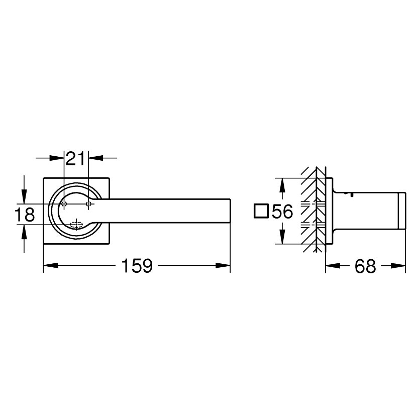 Toalettpappershållare Grohe Allure 40279 5,6 cm