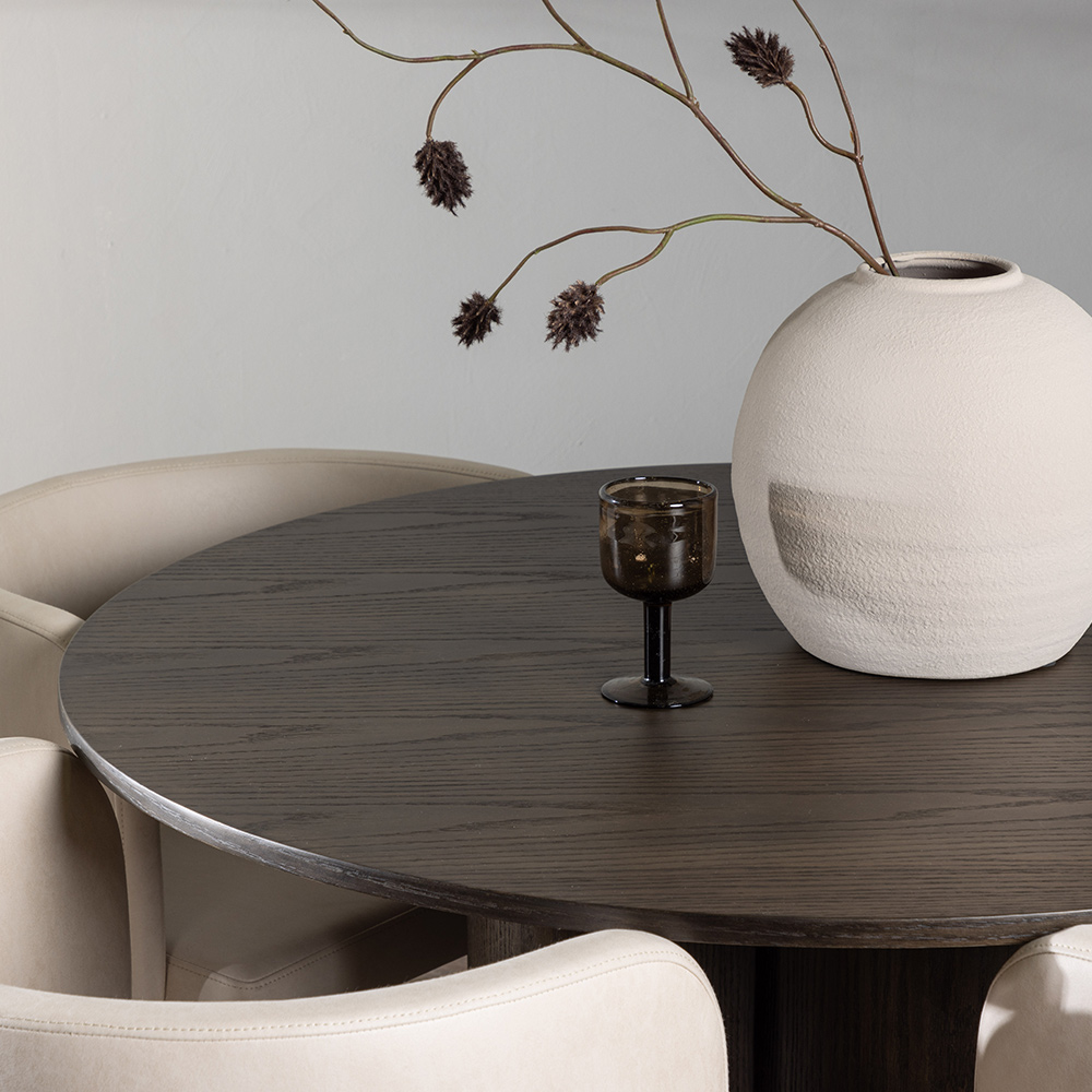 Spisegruppe Venture Home Olivia Ø 110 cm med 4 Simrishamn Stoler