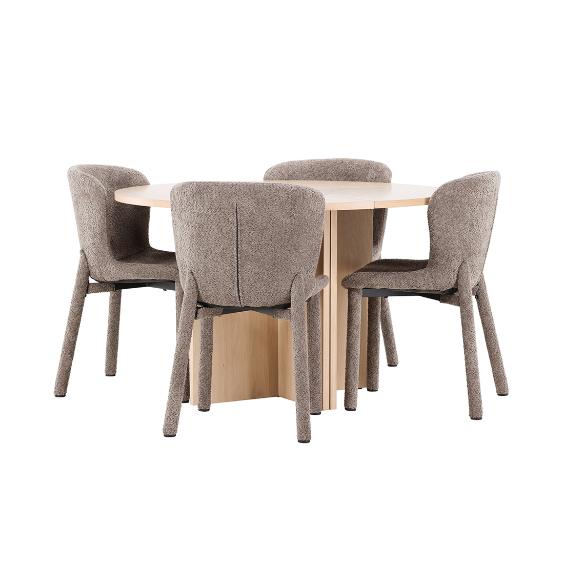 Spisegruppe Venture Home Strada Ø120 cm med 4st Astoria Spisestoler