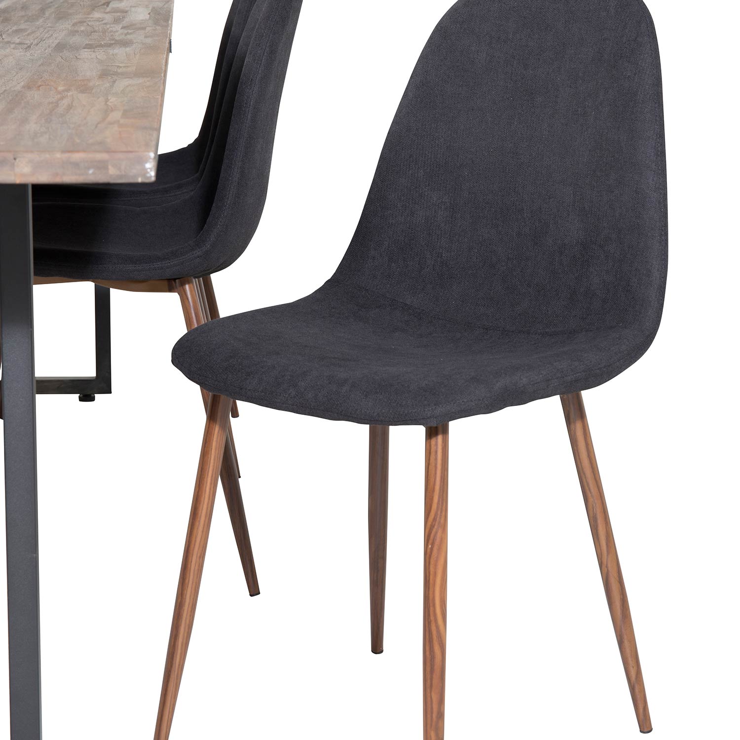 Spisegruppe Venture Home Peo med 6 Pobbie Stoler Polyester