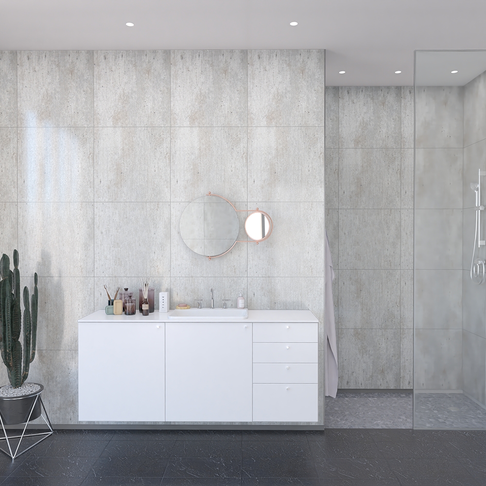 Baderomspanel Fibo 2204-LM6060 Cracked Cement
