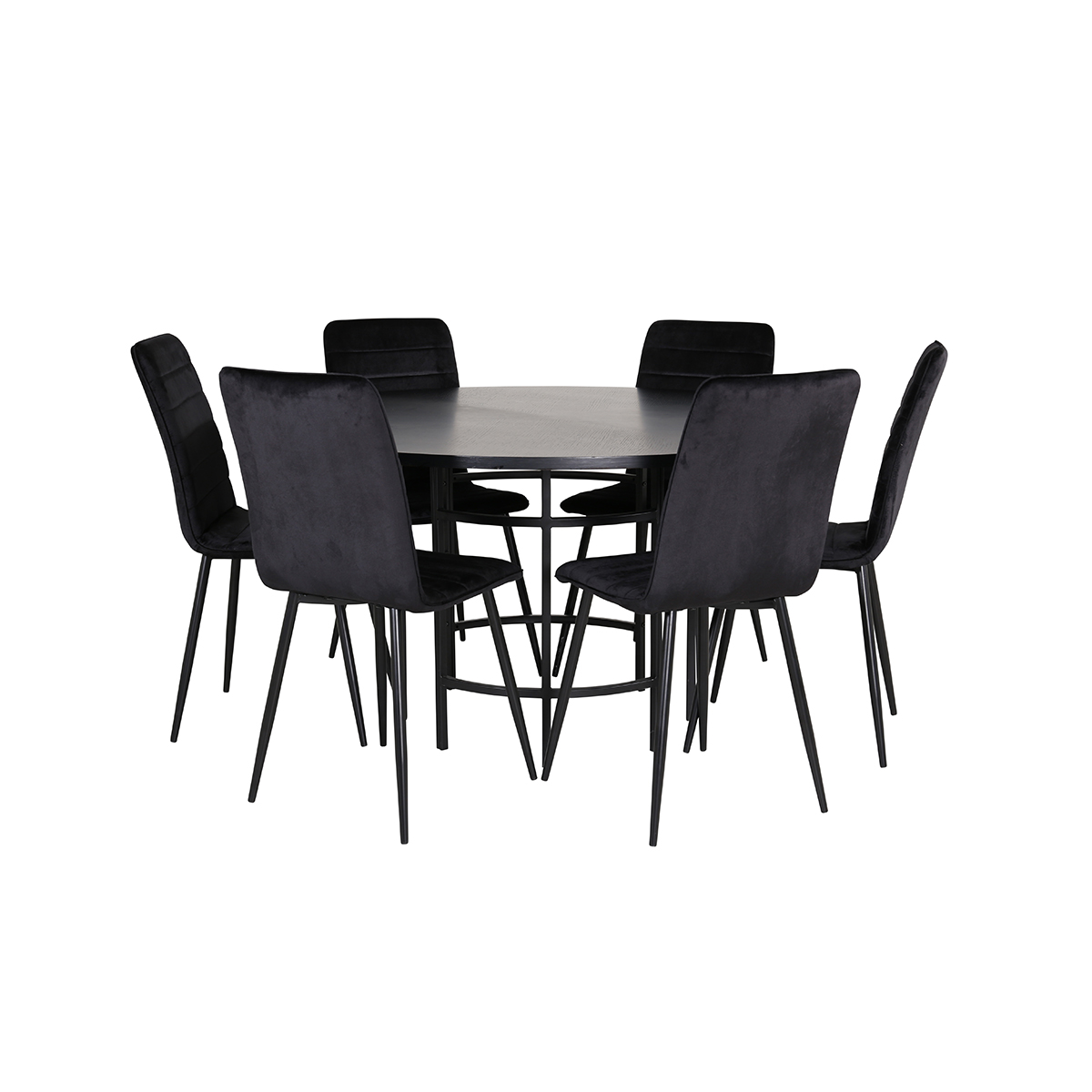 Spisegruppe furniture/fashion Copenhagen Ø140 cm med 6 Windu Stoler
