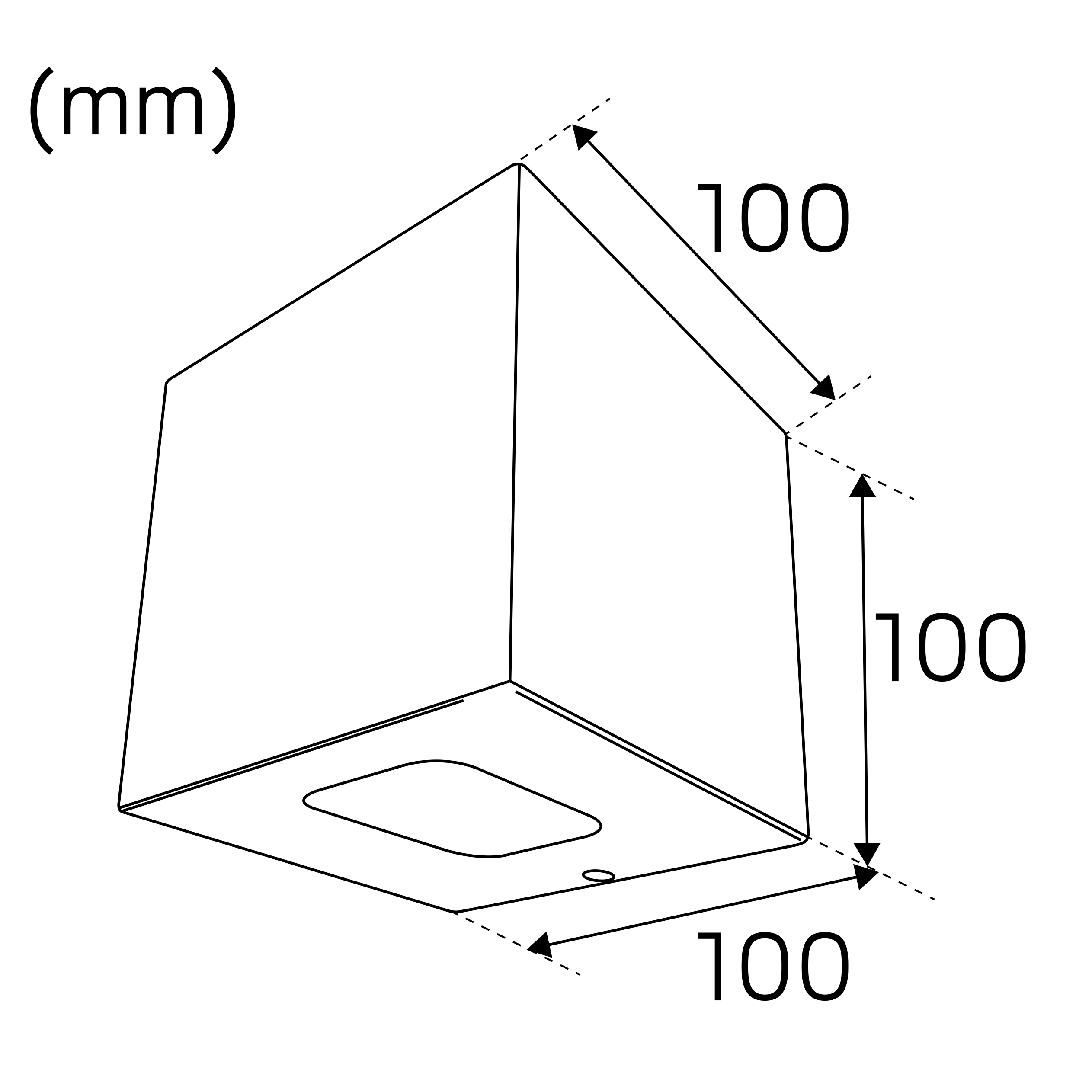 Cube I Vit 3000K Hvit