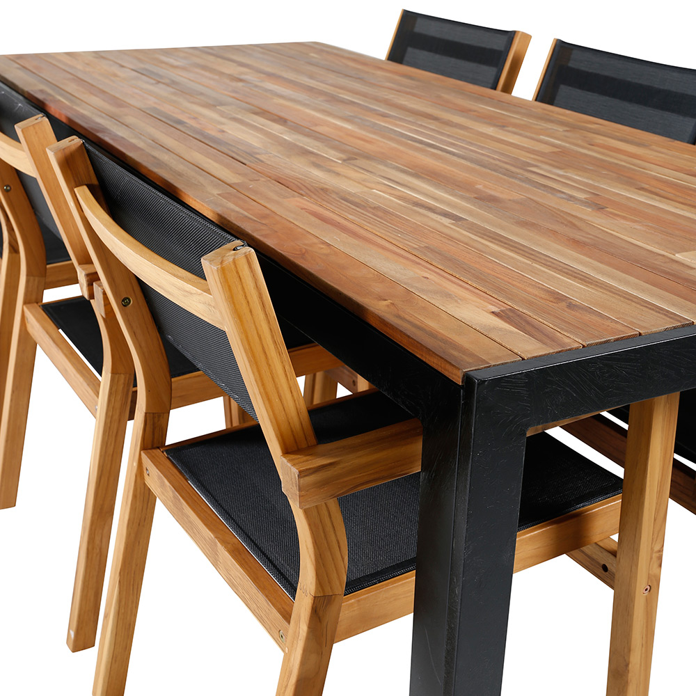 Spisegruppe Venture Home Bois med 6 Velle Stoler