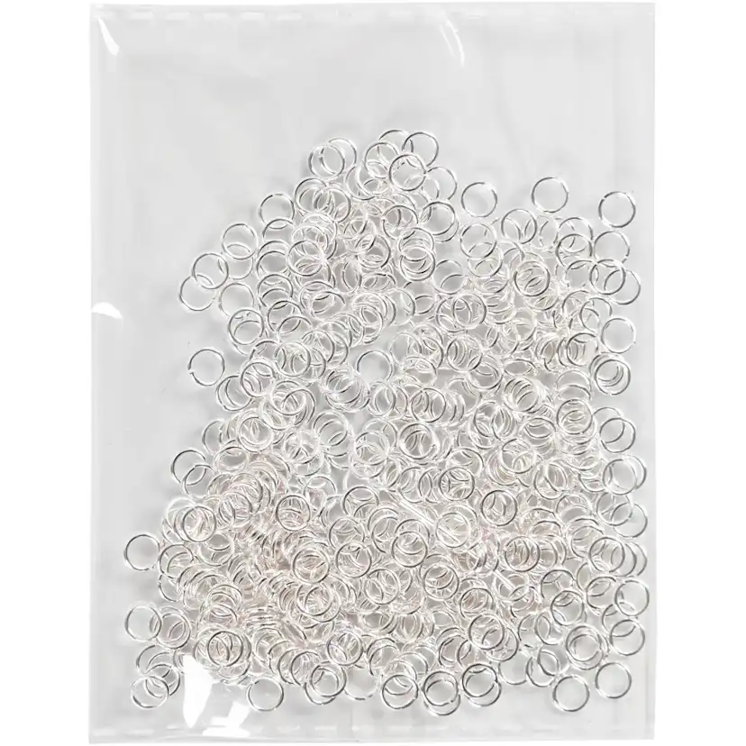 O-Ring Creativ Company Forsølvet str 5,4 mm Tykkelse 0,7 mm 500 Stk/1 Pk