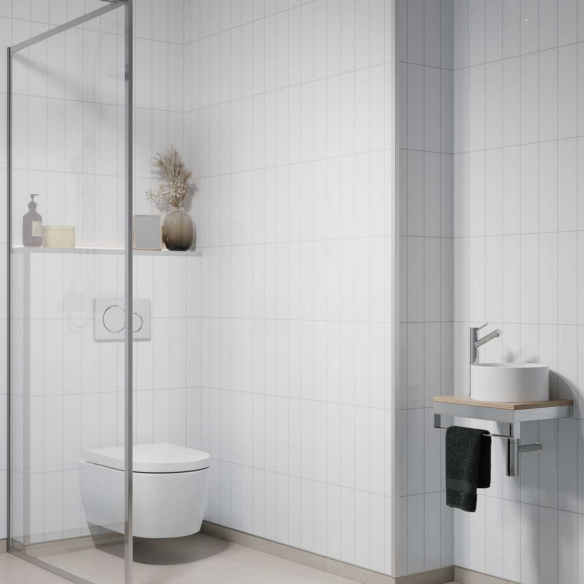 Baderomspanel Fibo 3091-M0830 Denver White