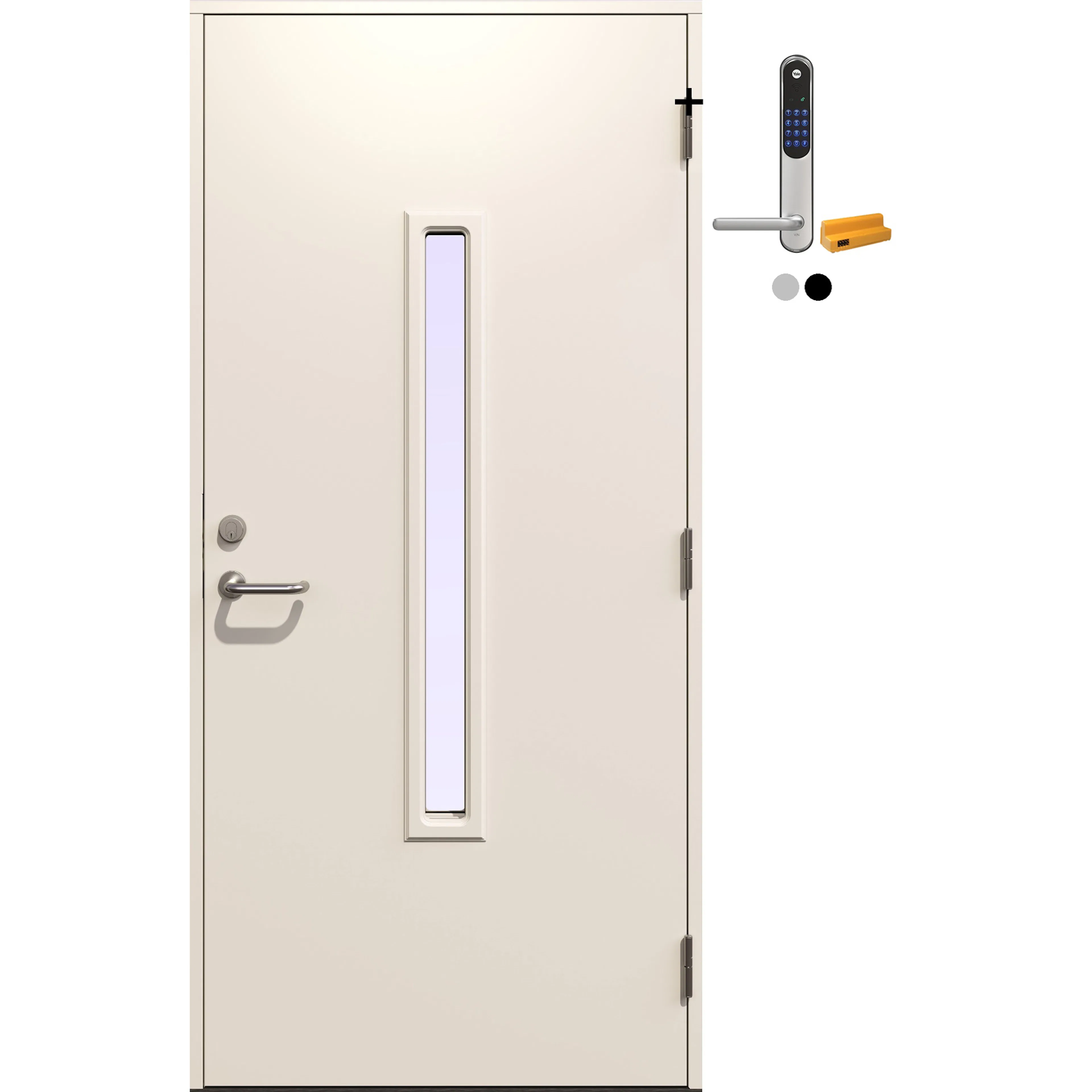 Ytterdør Gilje Herakles med Yale Doorman Classic Home