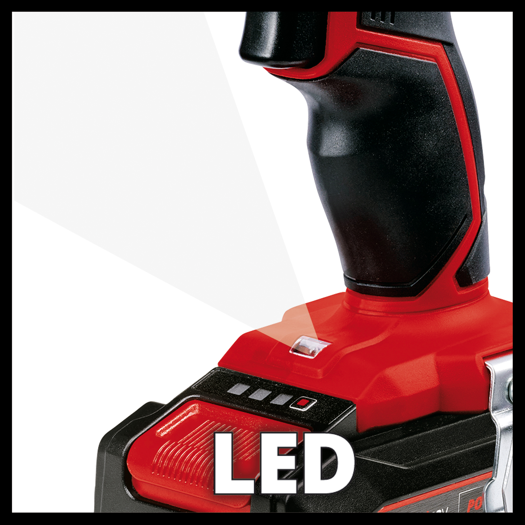 Slagbormaskinsett Einhell TE-CD 18/2 Li-i med 1x2,5 Ah Batteri og 22 delers Bit- og Borrsett