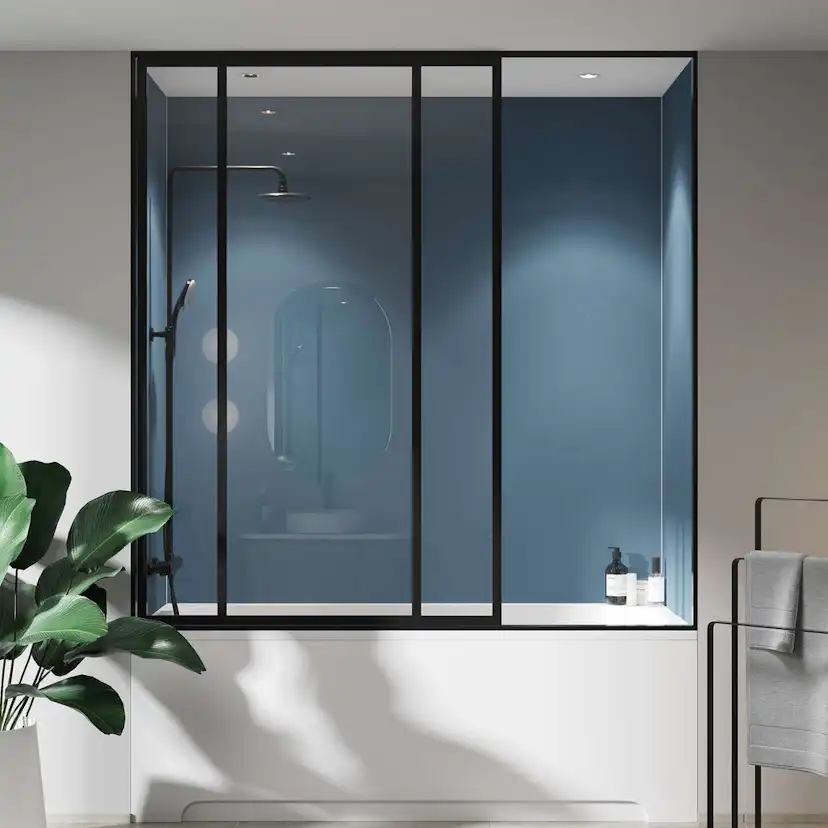 Baderomspanel Fibo 6274-00 Dusty Blue