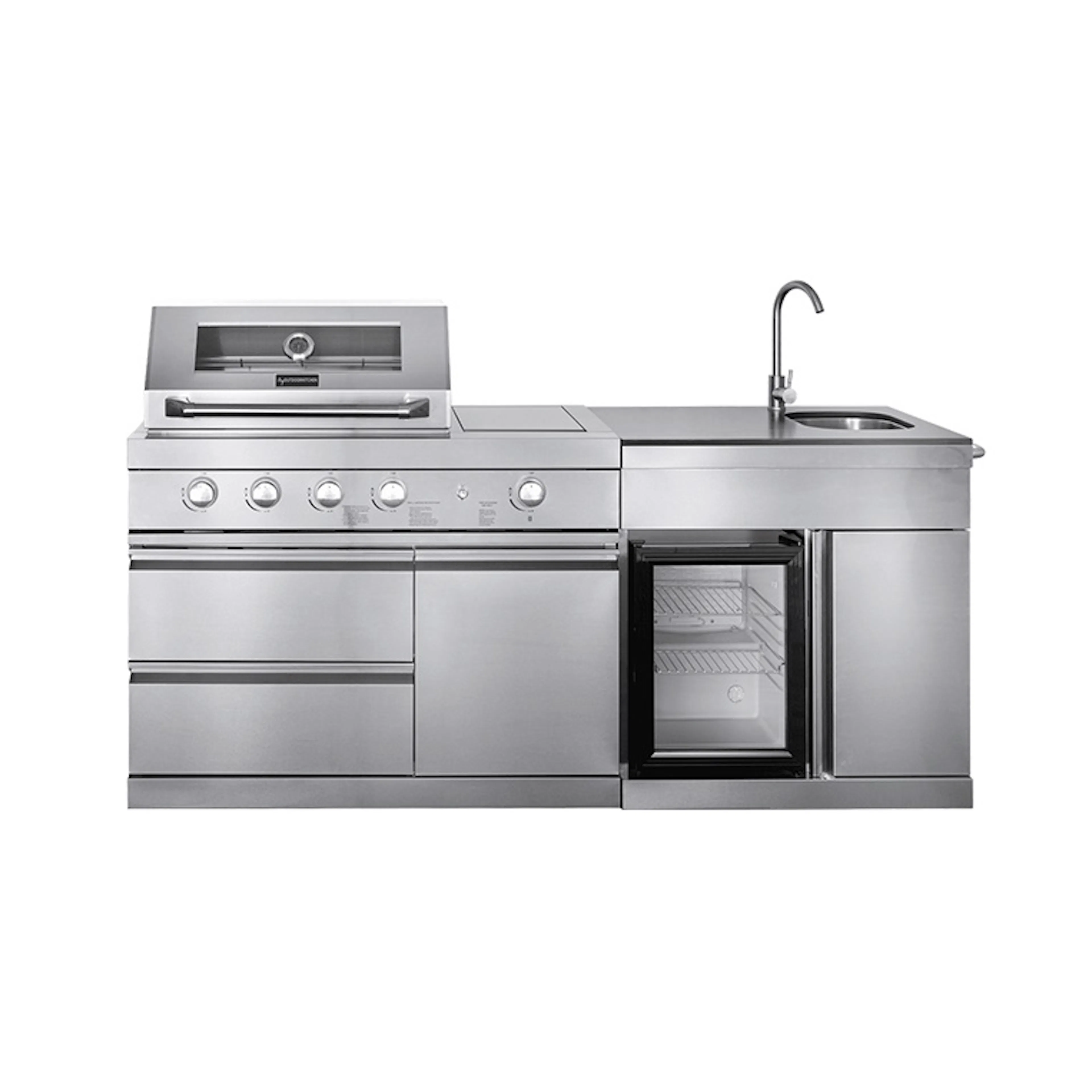Frittstående Utekjøkken Myoutdoorkitchen Pure Compact Rustfritt Stål