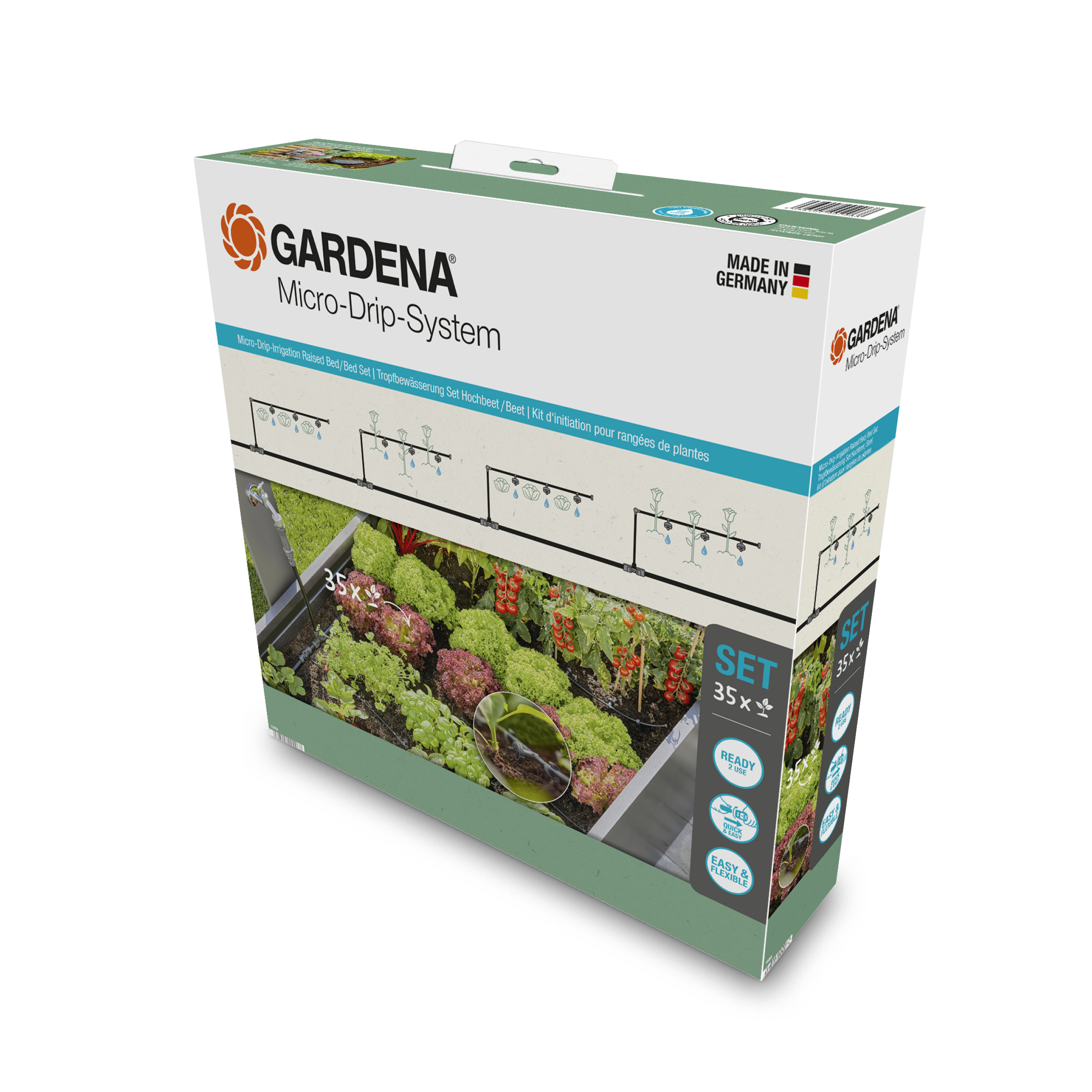 Vanningssett Gardena Micro-Drip For Pallekarmer