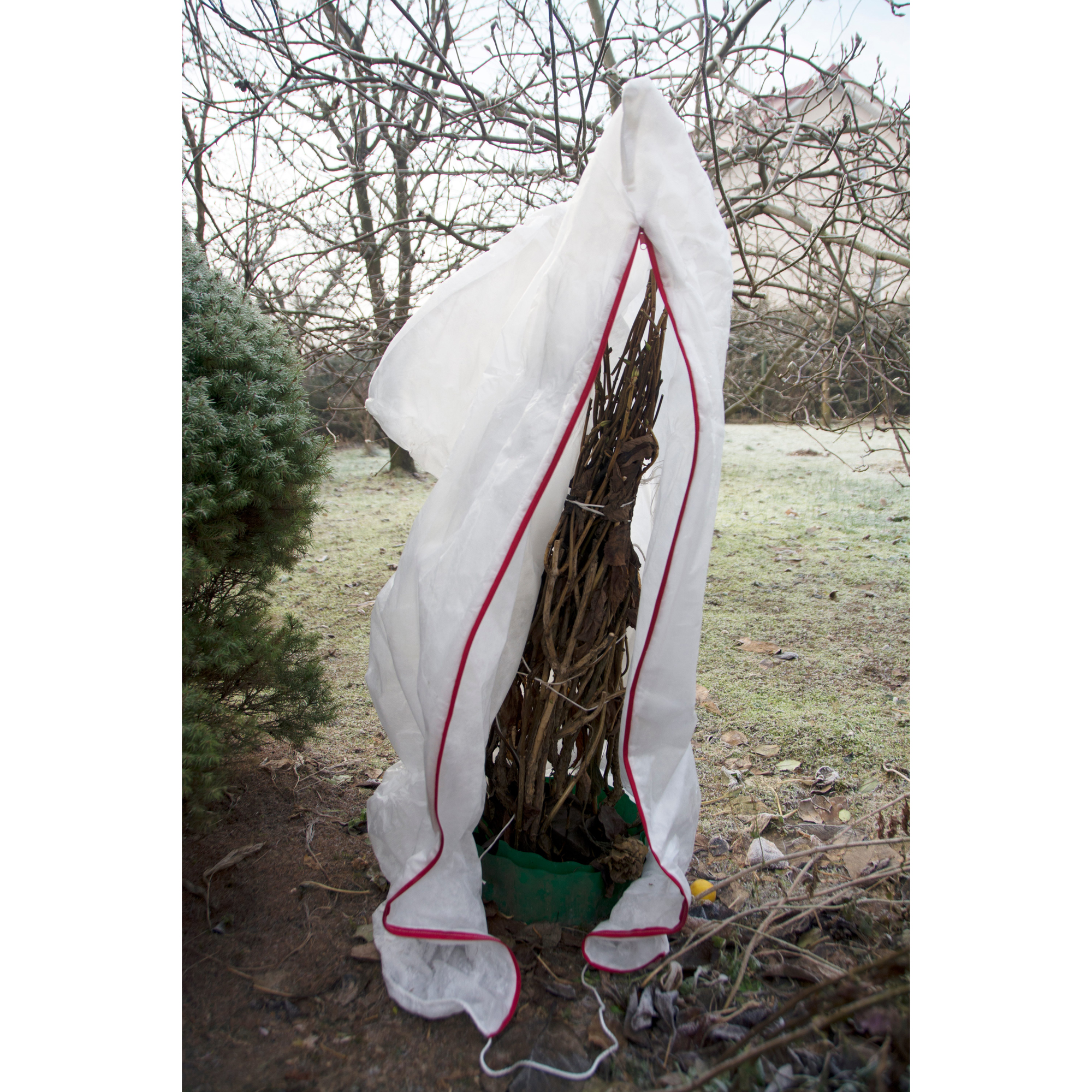 Fiberdukshette Jabo Agrimpex med Glidelås Hvit