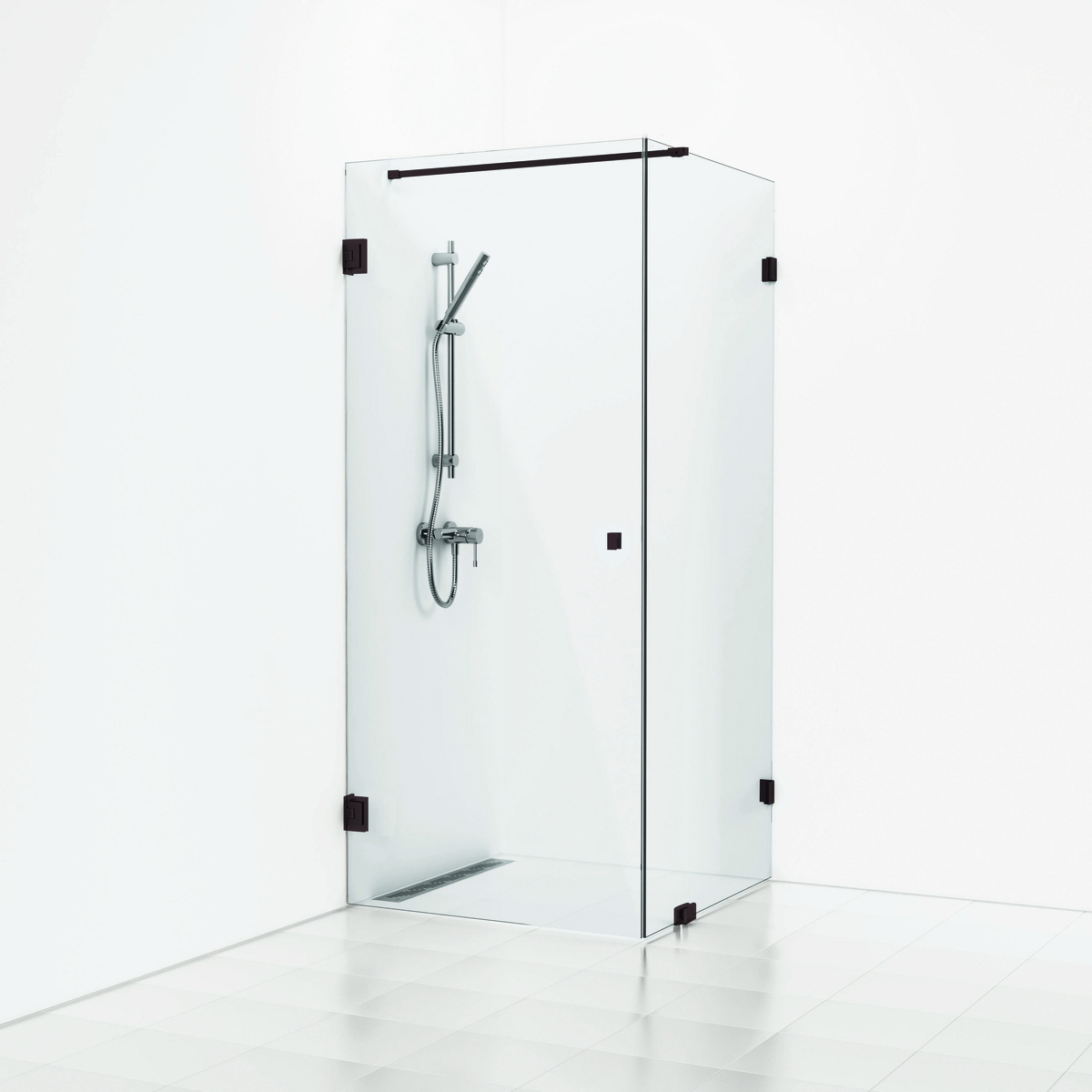 Dusjhjørne Svedbergs 180° Rett/Fast