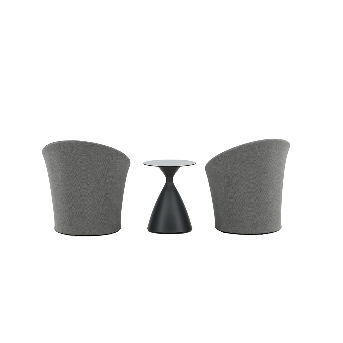Spoga - Lounge Set- Black / Grey - - Loungesett Venture Home Spoga