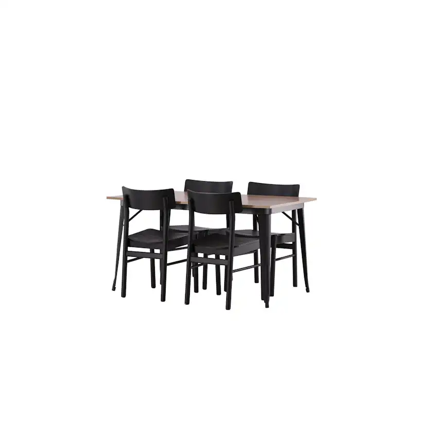 Spisegruppe Venture Home Tempe med 4 Montros Stoler