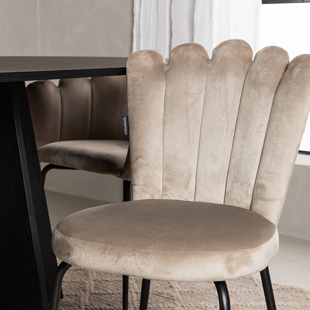 Spisegruppe Venture Home Bootcut med 4 Limhamn Light Stoler