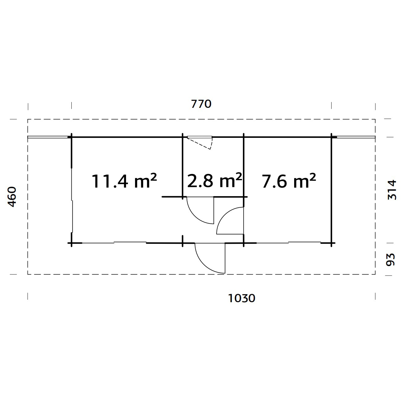Gjestehytte Palmako Cecilia 21,8 M2