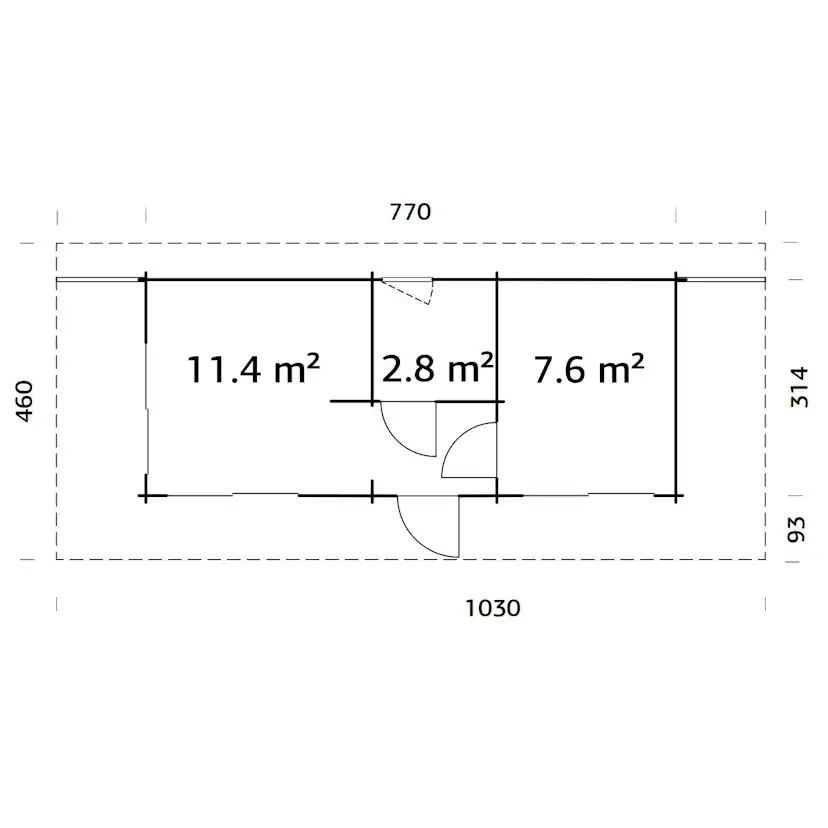 Gjestehytte Palmako Cecilia 21,8 M2