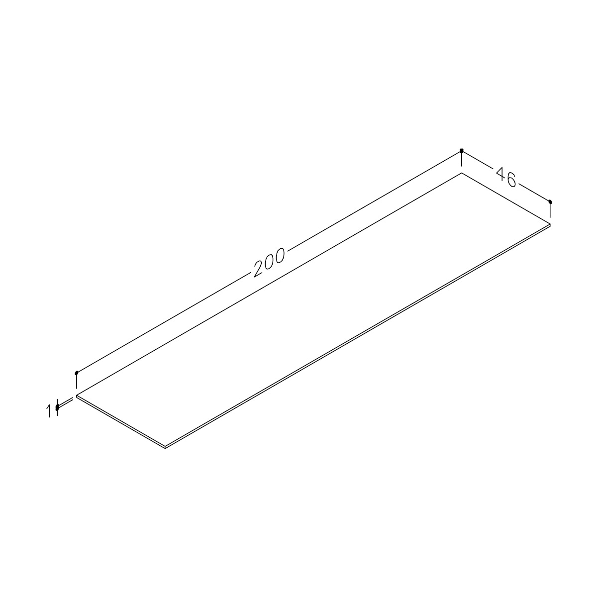 Benkeplate Korsbakken HPL