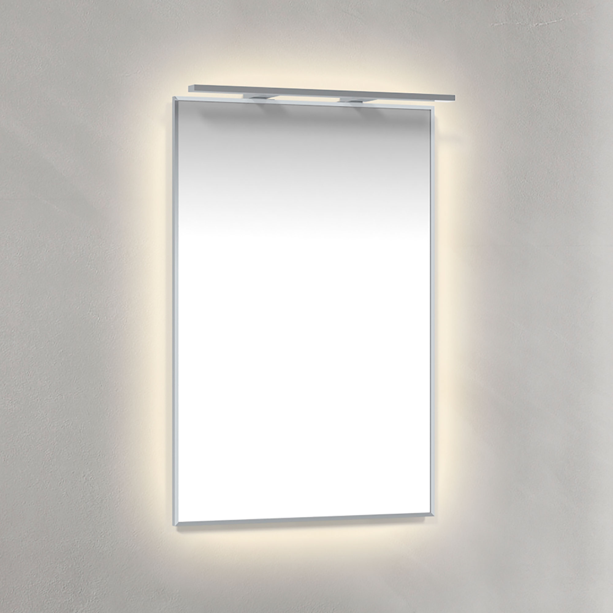 Speil Macro Design Crown Ambilight Ramp-belysning med Ramme