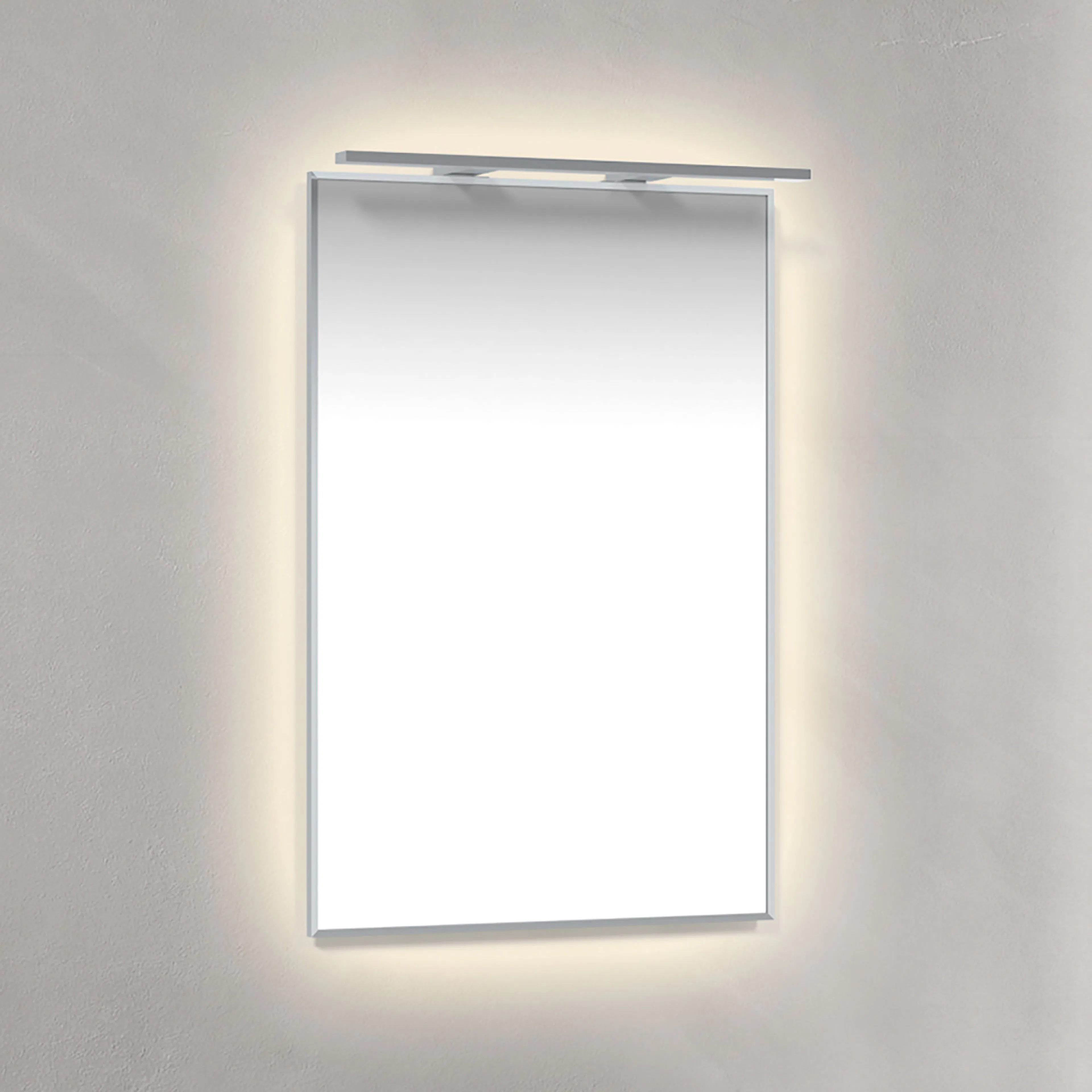 Speil Macro Design Crown Ambilight Ramp-belysning med Ramme