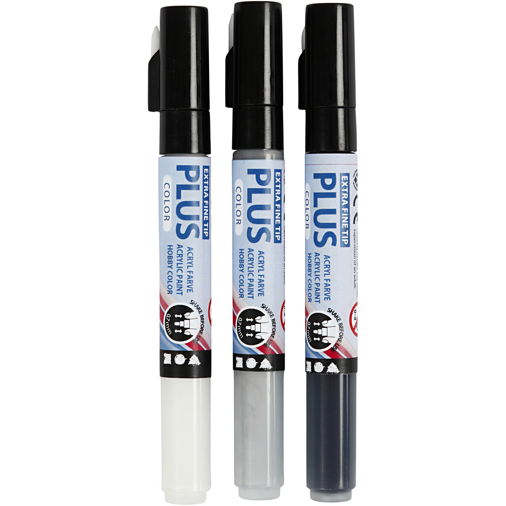 Tusj Creativ Company Plus Color Ass Farger 14,5 cm Strek 07 mm