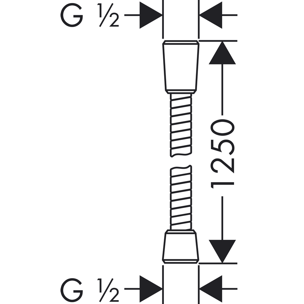 Dusjslange Hansgrohe Sensoflex