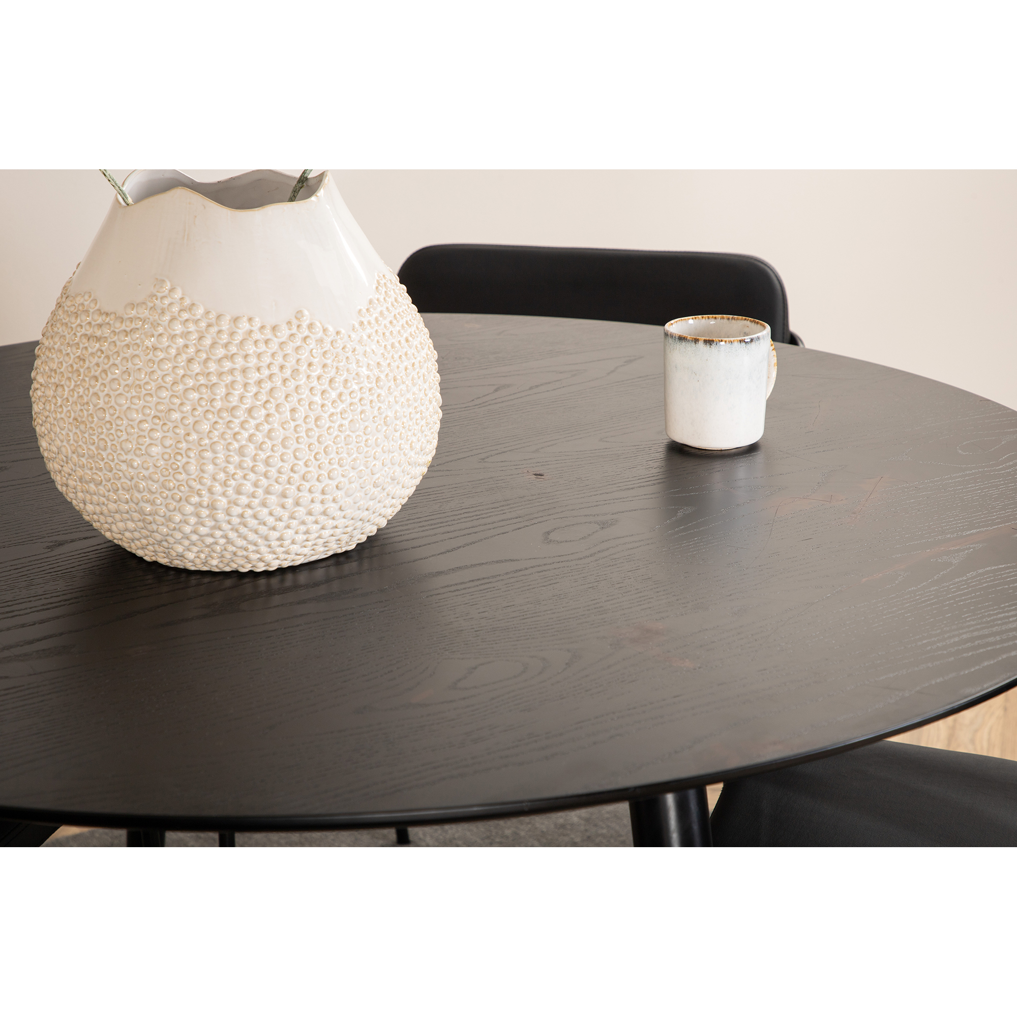 Spisegruppe Venture Home Dipp Ø115 cm med 4 Tvist Stoler